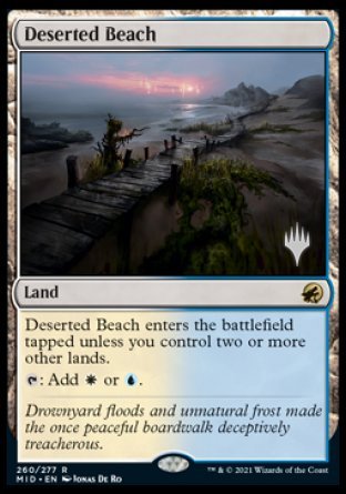 Deserted Beach (Promo Pack) [Innistrad: Midnight Hunt Promos] | Eastridge Sports Cards & Games