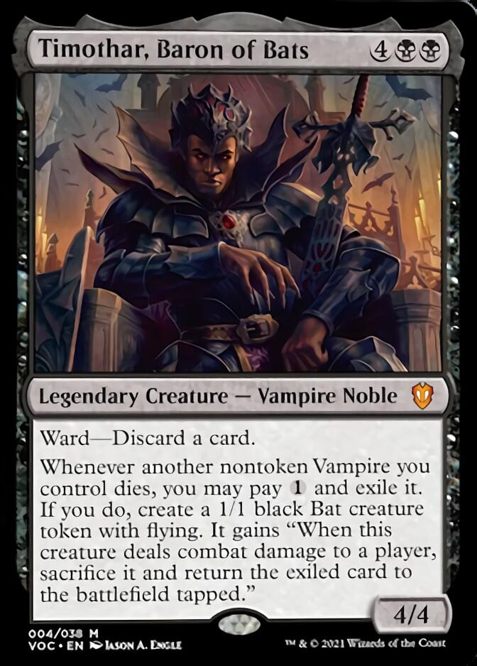 Timothar, Baron of Bats [Innistrad: Crimson Vow Commander] | Eastridge Sports Cards & Games