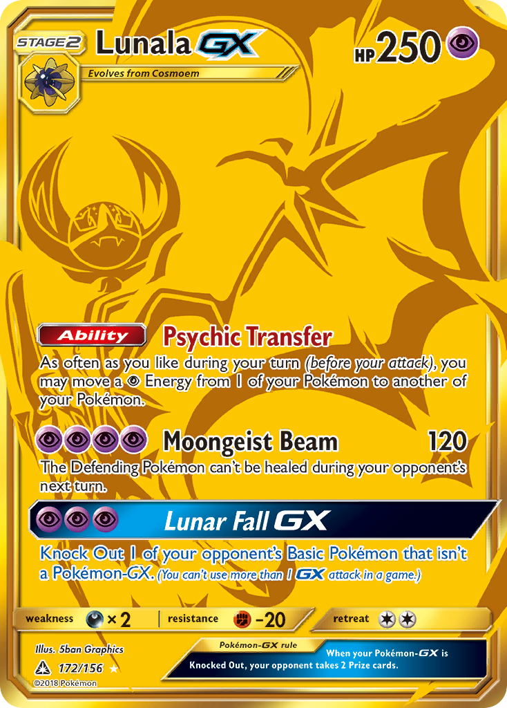 Lunala GX (172/156) [Sun & Moon: Ultra Prism] | Eastridge Sports Cards & Games