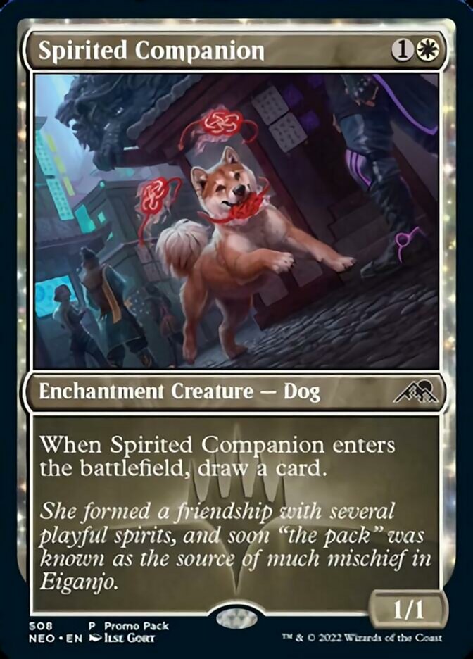 Spirited Companion (Promo Pack) [Kamigawa: Neon Dynasty Promos] | Eastridge Sports Cards & Games