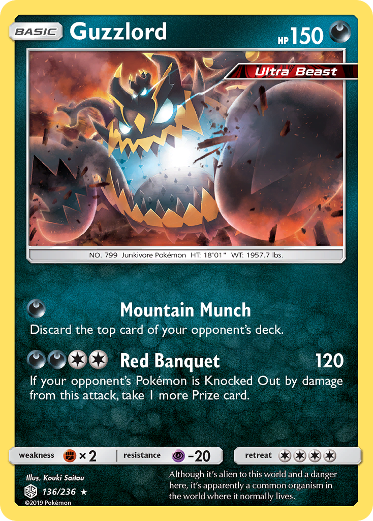 Guzzlord (136/236) [Sun & Moon: Cosmic Eclipse] | Eastridge Sports Cards & Games