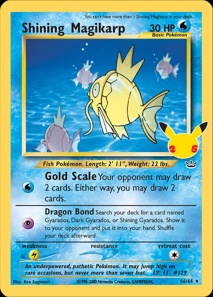 Shining Magikarp (66/64) [Celebrations: 25th Anniversary - Classic Collection] | Eastridge Sports Cards & Games