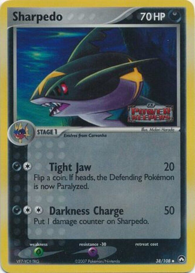 Sharpedo (38/108) (Stamped) [EX: Power Keepers] | Eastridge Sports Cards & Games