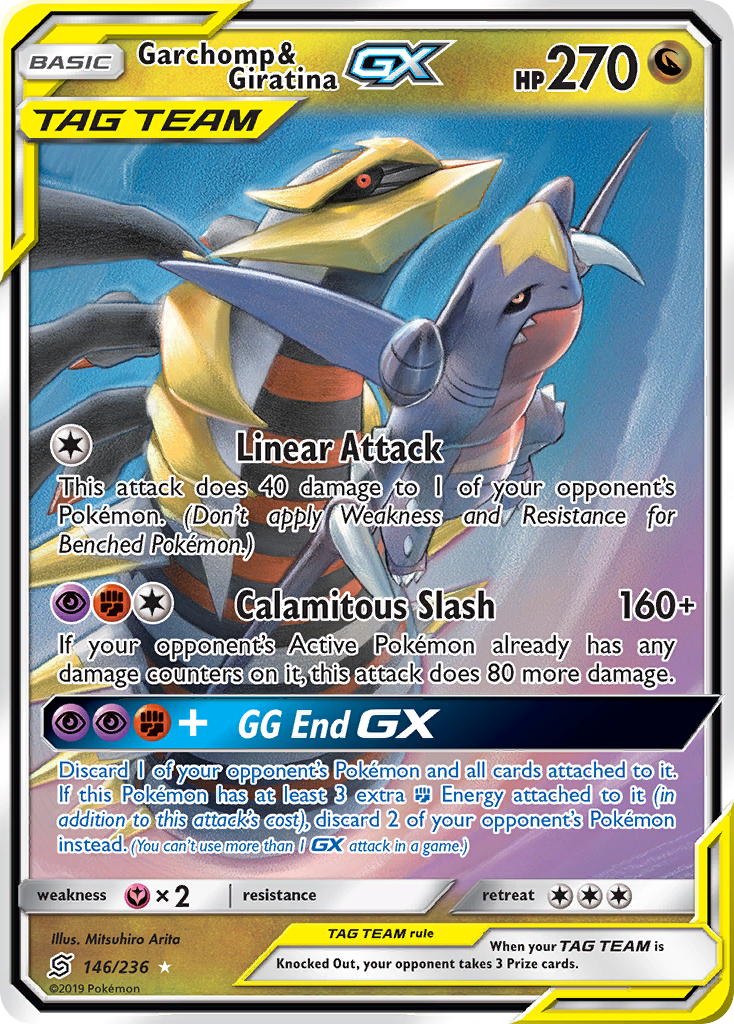 Garchomp & Giratina GX (146/236) [Sun & Moon: Unified Minds] | Eastridge Sports Cards & Games