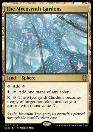 The Mycosynth Gardens (Promo Pack) [Phyrexia: All Will Be One Promos] | Eastridge Sports Cards & Games