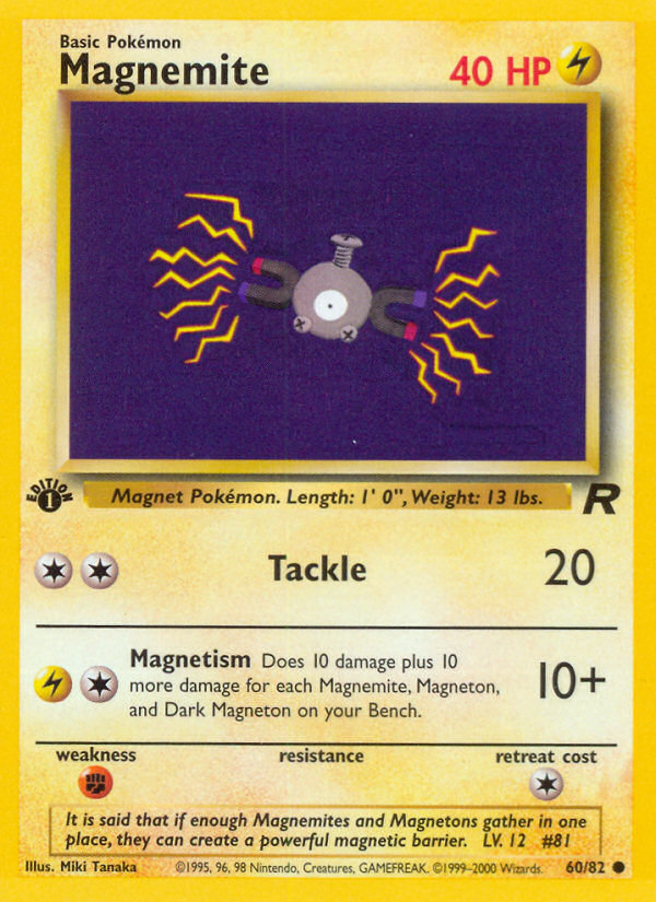 Magnemite (60/82) [Team Rocket 1st Edition] | Eastridge Sports Cards & Games