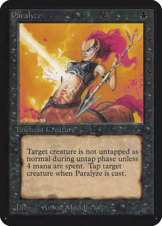Paralyze [Limited Edition Alpha] | Eastridge Sports Cards & Games