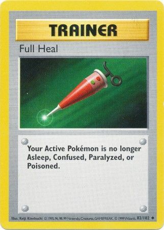 Full Heal (82/102) [Base Set Shadowless Unlimited] | Eastridge Sports Cards & Games