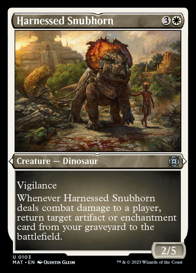 Harnessed Snubhorn (Foil Etched) [March of the Machine: The Aftermath] | Eastridge Sports Cards & Games
