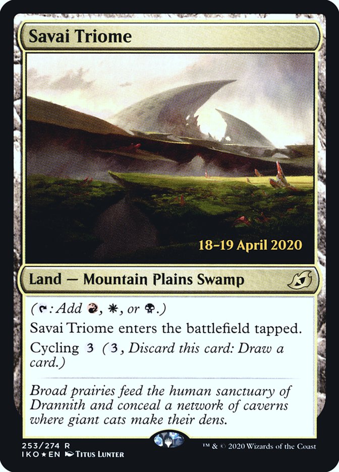 Savai Triome  [Ikoria: Lair of Behemoths Prerelease Promos] | Eastridge Sports Cards & Games