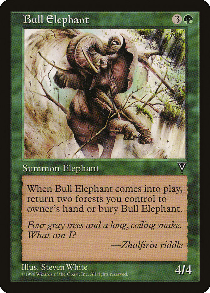 Bull Elephant [Visions] | Eastridge Sports Cards & Games