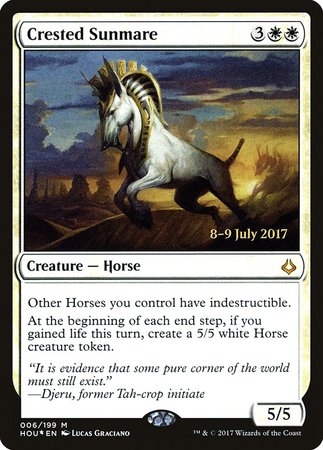 Crested Sunmare [Hour of Devastation Promos] | Eastridge Sports Cards & Games