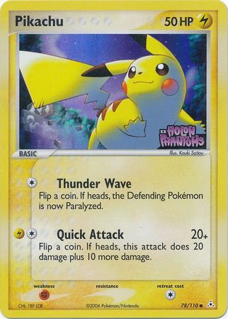 Pikachu (78/110) (Stamped) [EX: Holon Phantoms] | Eastridge Sports Cards & Games