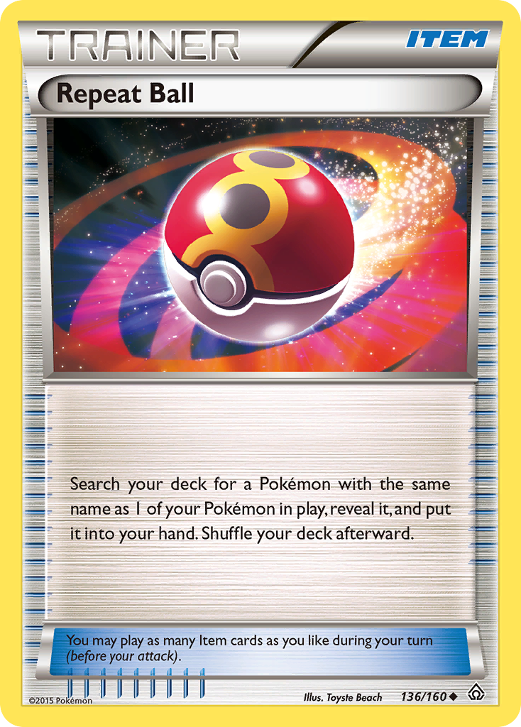 Repeat Ball (136/160) [XY: Primal Clash] | Eastridge Sports Cards & Games