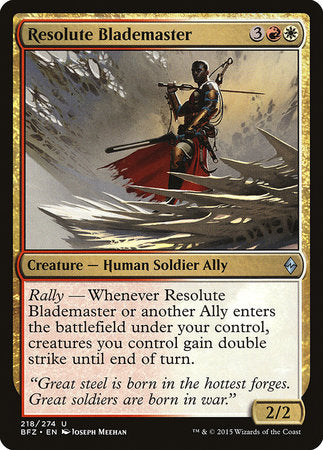 Resolute Blademaster [Battle for Zendikar] | Eastridge Sports Cards & Games