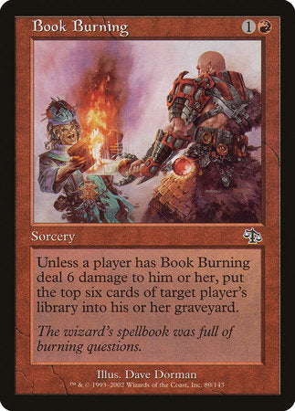 Book Burning [Judgment] | Eastridge Sports Cards & Games