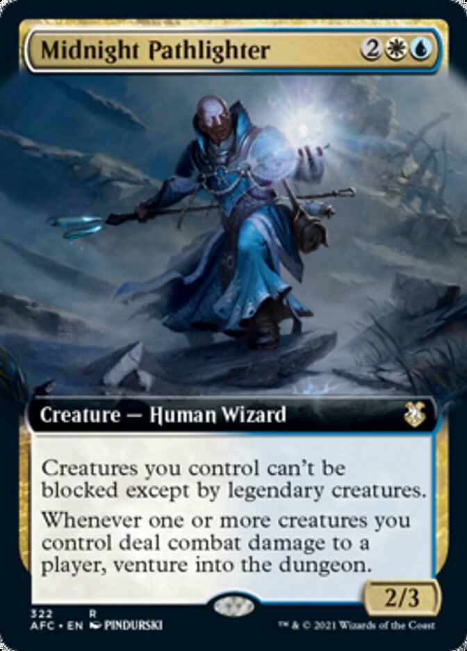Midnight Pathlighter (Extended) [Dungeons & Dragons: Adventures in the Forgotten Realms Commander] | Eastridge Sports Cards & Games