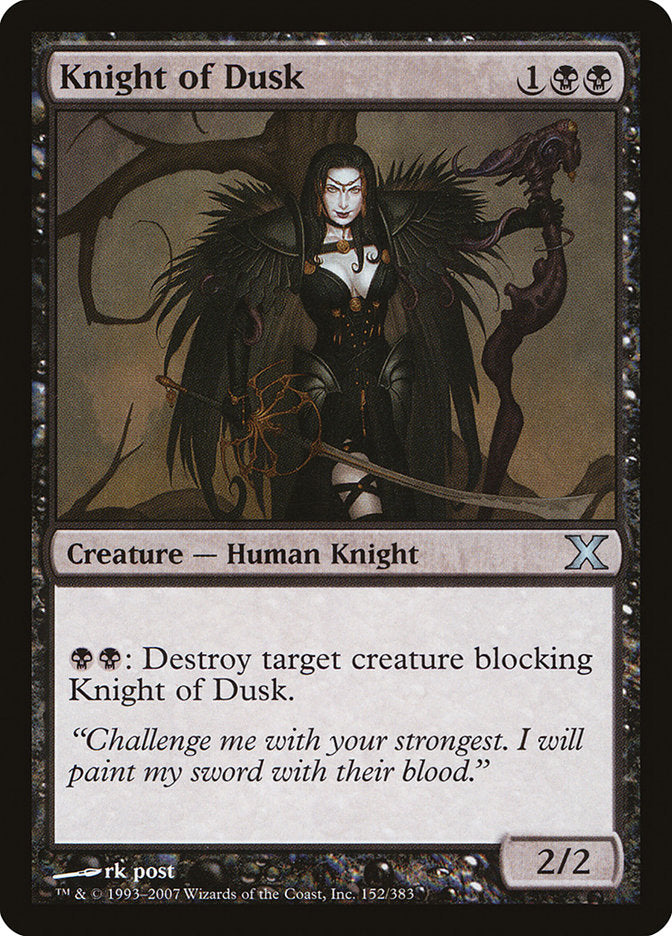 Knight of Dusk [Tenth Edition] | Eastridge Sports Cards & Games