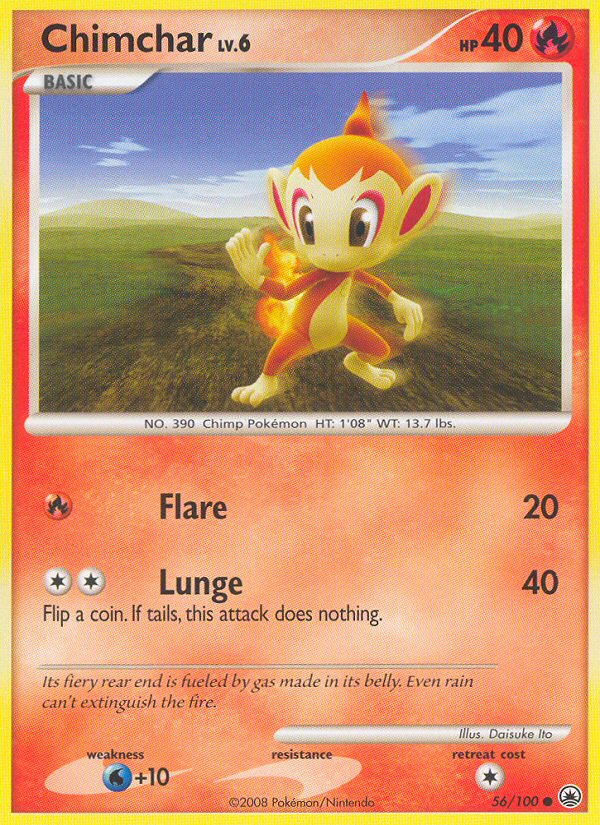 Chimchar (56/100) [Diamond & Pearl: Majestic Dawn] | Eastridge Sports Cards & Games