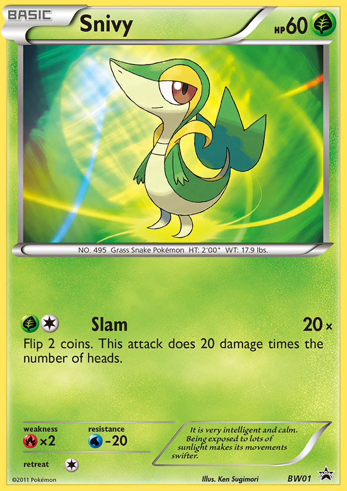 Snivy (BW01) [Black & White: Black Star Promos] | Eastridge Sports Cards & Games