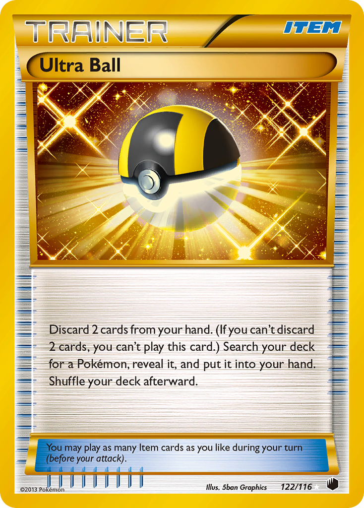 Ultra Ball (122/116) [Black & White: Plasma Freeze] | Eastridge Sports Cards & Games