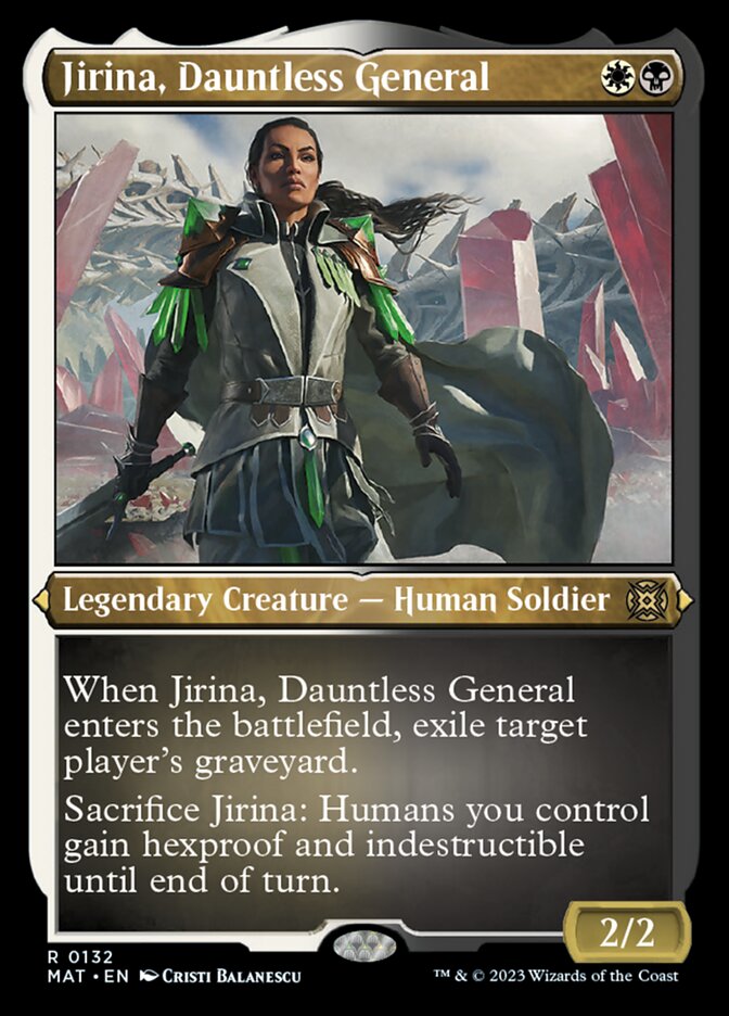 Jirina, Dauntless General (Foil Etched) [March of the Machine: The Aftermath] | Eastridge Sports Cards & Games