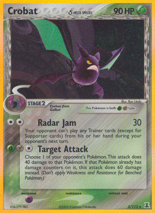 Crobat (2/113) (Delta Species) [EX: Delta Species] | Eastridge Sports Cards & Games