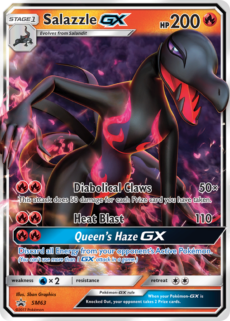 Salazzle GX (SM63) [Sun & Moon: Black Star Promos] | Eastridge Sports Cards & Games