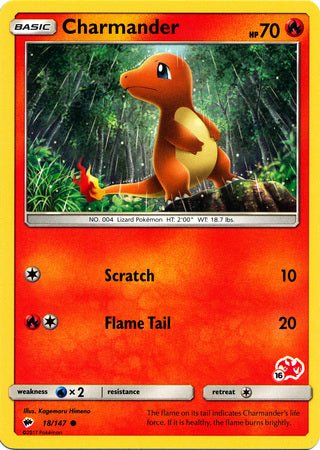 Charmander (18/147) (Charizard Stamp #16) [Battle Academy 2020] | Eastridge Sports Cards & Games