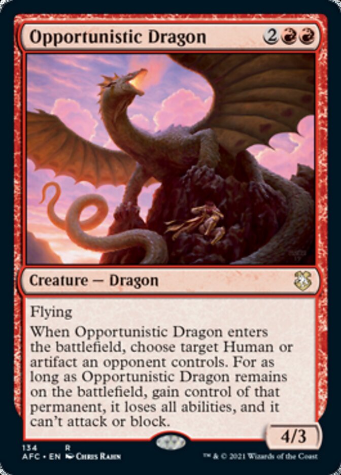 Opportunistic Dragon [Dungeons & Dragons: Adventures in the Forgotten Realms Commander] | Eastridge Sports Cards & Games