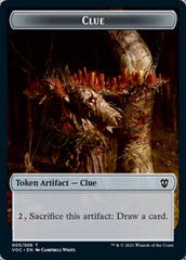 Angel // Clue Double-sided Token [Innistrad: Crimson Vow Commander Tokens] | Eastridge Sports Cards & Games