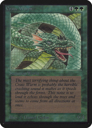 Craw Wurm [Limited Edition Alpha] | Eastridge Sports Cards & Games