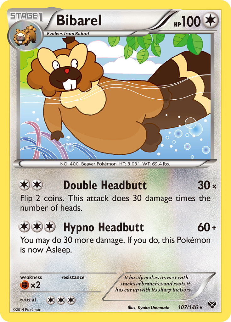 Bibarel (107/146) [XY: Base Set] | Eastridge Sports Cards & Games