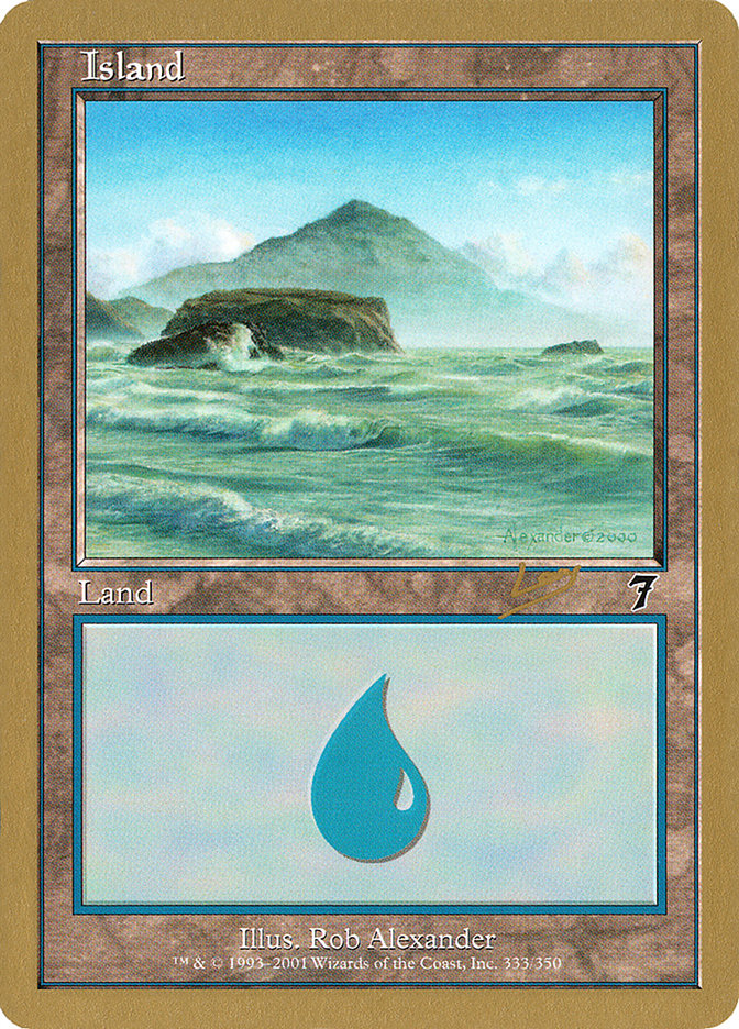 Island (333) (Raphael Levy) [World Championship Decks 2002] | Eastridge Sports Cards & Games