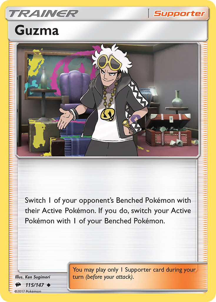 Guzma (115/147) [Sun & Moon: Burning Shadows] | Eastridge Sports Cards & Games