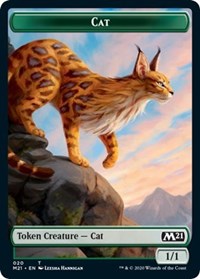 Cat (020) // Soldier Double-sided Token [Core Set 2021 Tokens] | Eastridge Sports Cards & Games