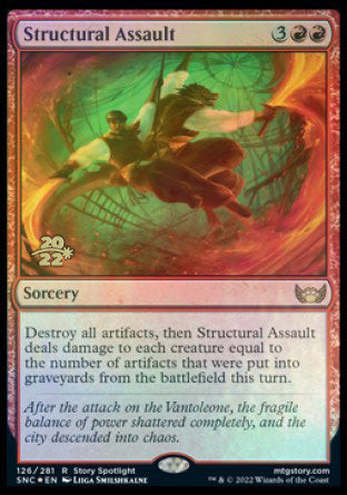 Structural Assault [Streets of New Capenna Prerelease Promos] | Eastridge Sports Cards & Games