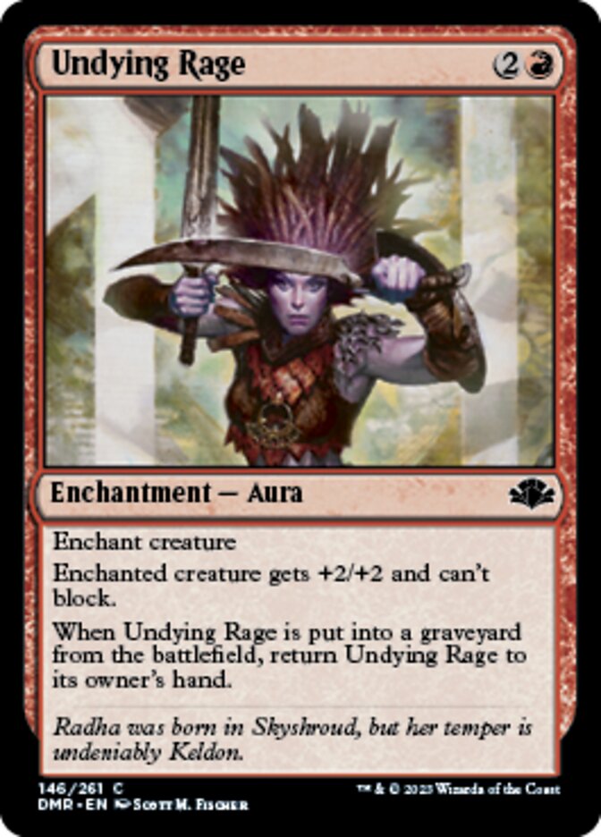 Undying Rage [Dominaria Remastered] | Eastridge Sports Cards & Games