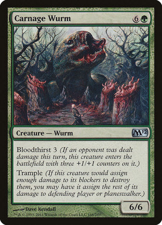 Carnage Wurm [Magic 2012] | Eastridge Sports Cards & Games