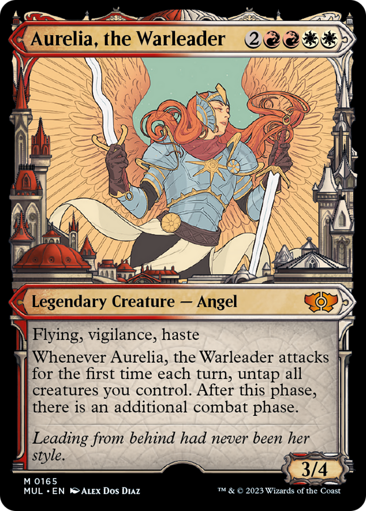 Aurelia, the Warleader (Halo Foil) [Multiverse Legends] | Eastridge Sports Cards & Games
