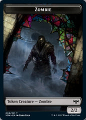 Zombie (008) // Spirit Cleric Double-sided Token [Innistrad: Crimson Vow Tokens] | Eastridge Sports Cards & Games