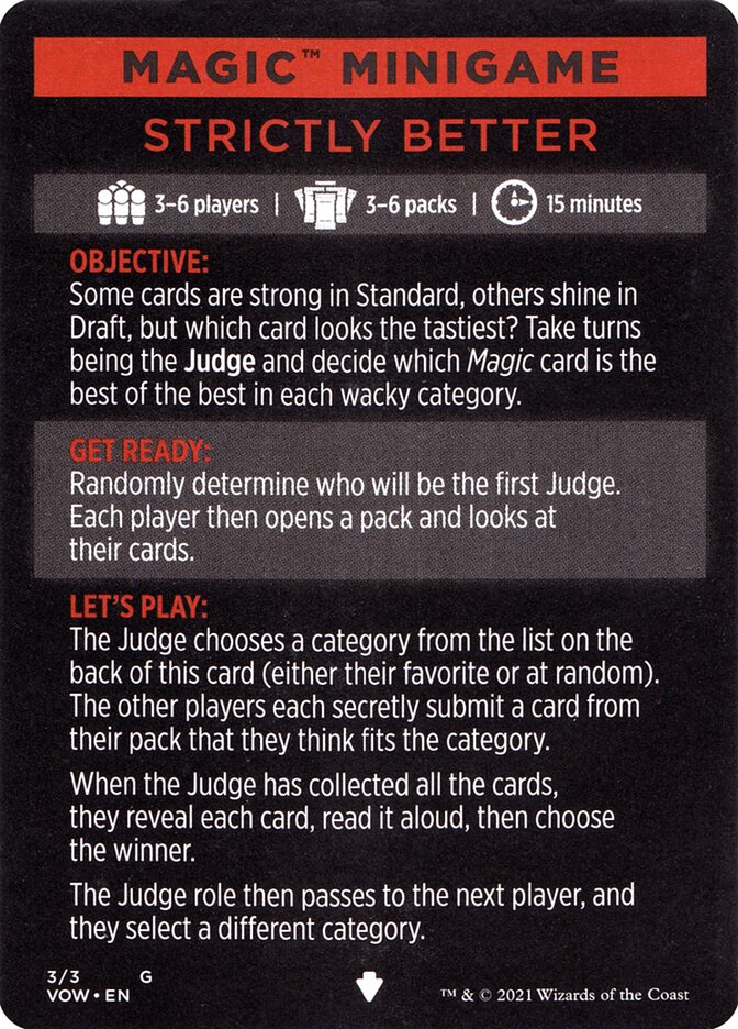 Strictly Better (Magic Minigame) [Innistrad: Crimson Vow Minigame] | Eastridge Sports Cards & Games