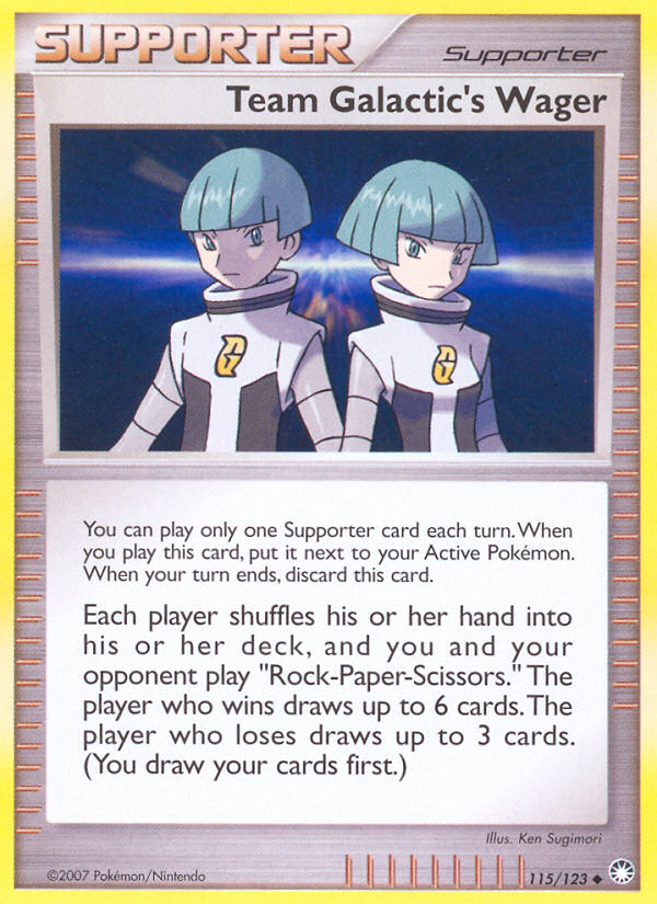 Team Galactic's Wager (115/123) [Diamond & Pearl: Mysterious Treasures] | Eastridge Sports Cards & Games