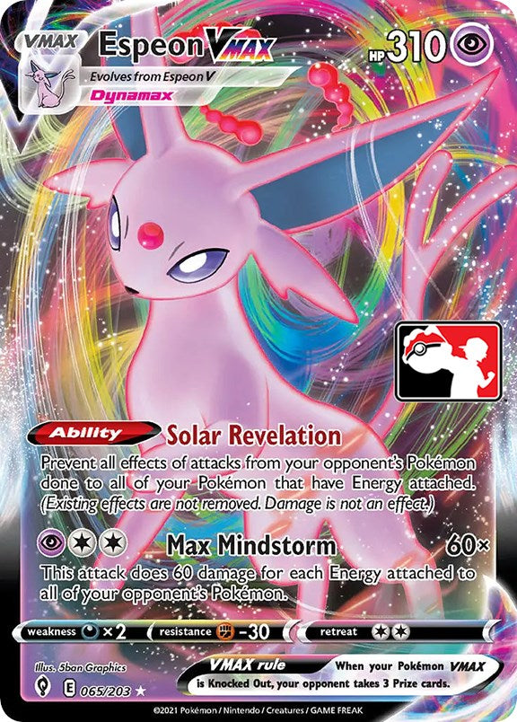 Espeon VMAX (065/203) [Prize Pack Series One] | Eastridge Sports Cards & Games