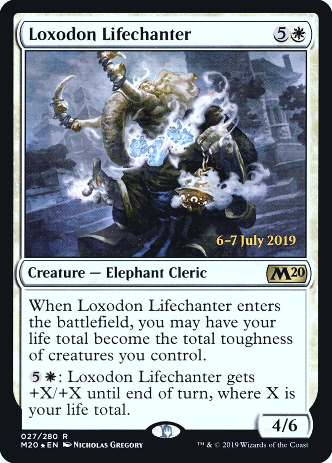 Loxodon Lifechanter  [Core Set 2020 Prerelease Promos] | Eastridge Sports Cards & Games