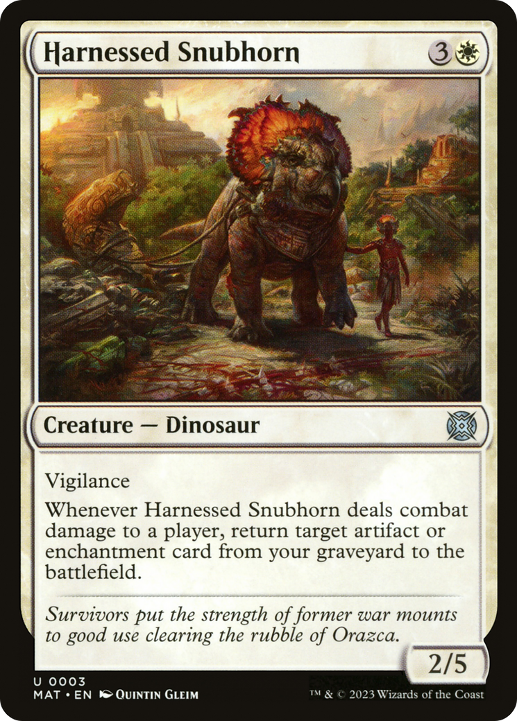 Harnessed Snubhorn [March of the Machine: The Aftermath] | Eastridge Sports Cards & Games