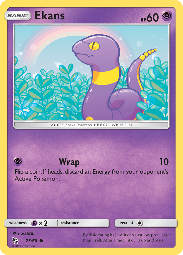 Ekans (25/68) [Sun & Moon: Hidden Fates] | Eastridge Sports Cards & Games