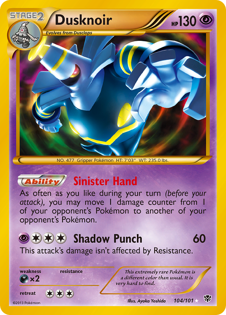 Dusknoir (104/101) [Black & White: Plasma Blast] | Eastridge Sports Cards & Games