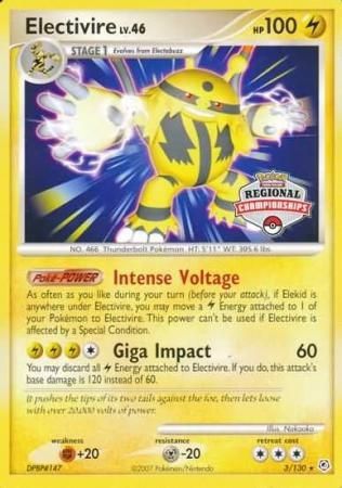 Electivire (3/130) (Regional Championship Promo) [Diamond & Pearl: Base Set] | Eastridge Sports Cards & Games