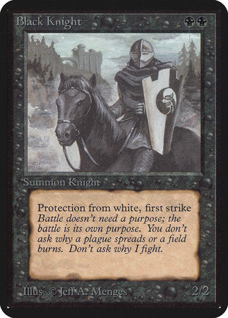 Black Knight [Limited Edition Alpha] | Eastridge Sports Cards & Games